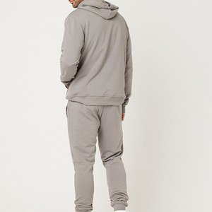 Chándal con Capucha para Hombre, Manga Larga, Color Sólido, Ropa Casual con Bolsillos Laterales, Otoño, Transpirable, Algodón, Corte Regular - Product Image 2