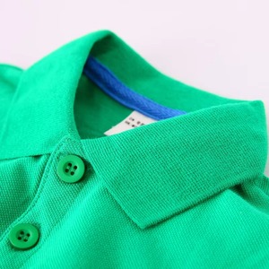 Camiseta Polo Estampada para Niñas, Producción en Masa, Informal, Tejida, de Manga Larga, Transpirable, 100% Algodón, Cuello Elegante - Product Image 3