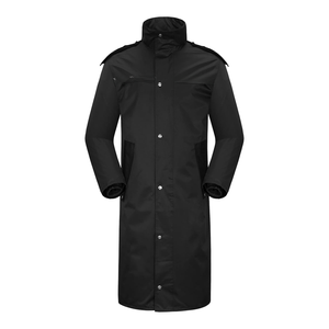 Impermeable Largo Negro de EVA para Hombre, Resistente al Agua, con Capucha, Cortavientos, Reutilizable y Ligero - Product Image 1