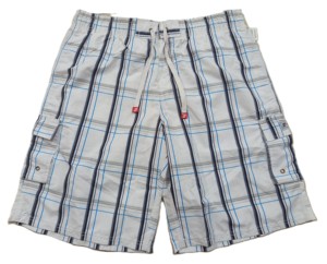 Shorts de bain décontractés pour hommes, style cargo, patchwork, avec cordon de serrage, séchage rapide, pour la plage - Product Image 5