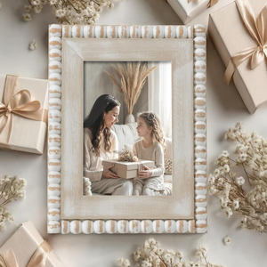 Premium Handmade Solid Wood <b>Photo</b> <b>Frame</b> Elegant Decorative Tabletop Display for Home Office Living Room Classic <b>Rustic</b> Style - Product Image 4