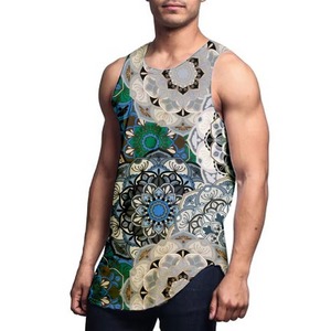 Camiseta sin Mangas de Secado Rápido Personalizada con Sublimación de Tinta y Estampado Completo para Hombre, Camisetas de Verano para Gimnasio, Camisetas Deportivas para Hombre - Product Image 3