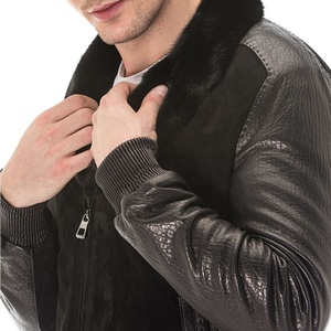 Hot Sale Genuine Men Leather Jacket Slim Fit Men Leather Jacket Customized Jacket With Latest Design - Product Image 4