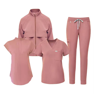 New Hot Sale Anti Wrinkle Washable Soft Fabric <b>Nurse</b> <b>Scrubs</b> Hospital Uniform Medical <b>Scrubs</b> Women Jogger <b>Scrubs</b> Sets Pair - Product Image 3