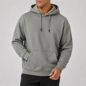Sweat à capuche en coton 100% de haute qualité, imprimé numériquement, avec poche, séchage rapide, coupe classique pour homme, vêtements décontractés d'hiver - Product Image 2