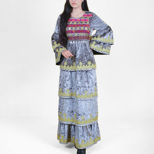 ชุดเดรสสไตล์ชนเผ่าบันจาราแบบวินเทจคุชชี อัฟกันสำหรับผู้หญิง คุณภาพดี ดีไซน์ทันสมัย ชุดเดรสอัฟกันสำหรับผู้หญิง - Product Image 2