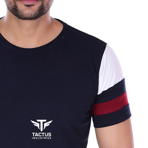 Camiseta de manga corta holgada con estampado 100% algodón para verano, camiseta de color sólido para hombre adulto. - Product Image 5