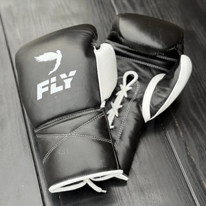 Guantes de Boxeo Personalizados Fly SuperLace Pro X 2 de Cuero Vacuno Genuino para Kick Boxing, Sanda, MMA, Sparring y Entrenamiento, con Muñequera Ajustable - Product Image 2