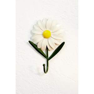 Gancho Metálico para Puerta con Diseño Floral, Estilo Rústico para Jardín |   Perchero Decorativo de Hierro con Rosas Pintadas a Mano, con Múltiples Ganchos para Dormitorio - Product Image 2