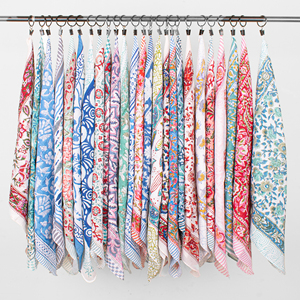 100% Cotton High Quality Paisley Custom Square Bandana Multicolor Floral Print Hair Band Neck Scarf Unisex Wristwrap Boho Style - Product Image 5