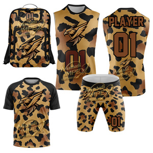 มาชาดี อิมเพ็กซ์ชุดกีฬาลายพรางสำหรับผู้ชาย เสื้อเจอร์ซีย์แบบซับลิเมชั่น กางเกงขาสั้น ชุดกระเป๋าเป้สะพายหลัง ชุดกีฬาที่ช่วยระบายความชื้น - Product Image 1
