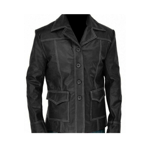Women <b>Leather</b> <b>Jacket</b> with Soft Genuine <b>Leather</b> Premium Zippers and Comfortable <b>Long</b> Lasting Wear - Product Image 1