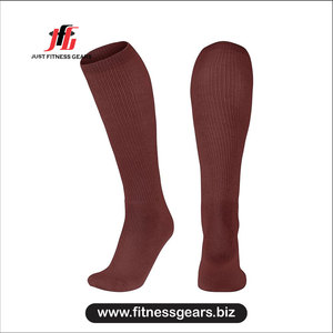 Knee High <b>Compression</b> <b>Socks</b> Solid Color Breathable Knitted Nylon Adults Standard Thickness Casual Football Winter Wear - Product Image 3