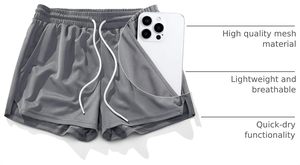<b>Mens</b> Premium Spandex/Polyester Oxford Fabric <b>Shorts</b> Custom Logo Summer Casual Training Fitness Workout Running <b>Lounge</b> - Product Image 5