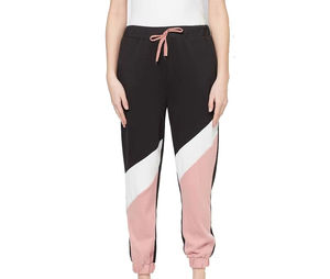 Pantalones Deportivos Casuales de Invierno para Mujer, Hechos a Medida, de Forro Polar, Cintura Alta, con Cordón Ajustable, Transpirables, con Bloques de Color, Logotipo Personalizado - Product Image 1