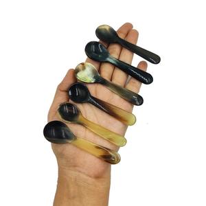 Utensilios de cocina para el hogar, cuchara de cuerno para mesa, tamaño personalizable, en oferta, fabricante artesanal, cuerno de búfalo natural, paquete de 6 piezas - Product Image 5