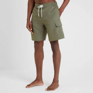 Short de bain pour homme à séchage rapide, imperméable, anti-plis, respirant, avec poches, taille élastique, short de plage avec doublure en maille intérieure - Product Image 2