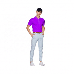 Chemise pour homme à manches courtes en coton/fibre de bambou, couleur unie, style vintage, séchage rapide, tissu respirant, longueur normale - Product Image 5