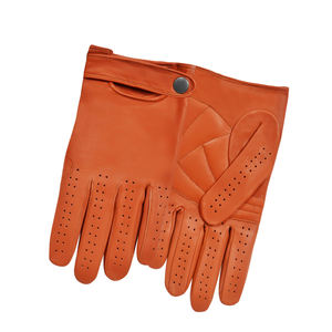 Gants de travail en cuir imperméables avec fermeture au poignet, gants de conduite personnalisés unisexes toutes saisons - Product Image 2