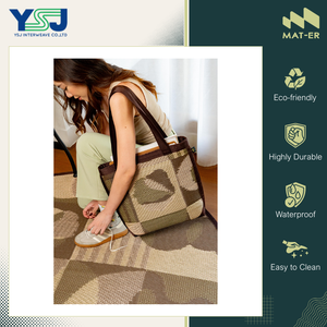 Tapis rond d'extérieur de qualité supérieure, design classique, imperméable, motif tapis, 100% polypropylène, prix d'usine - Product Image 2