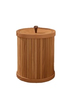 Lot de 2 bols à sucre en bois avec couvercles, cuillère, pot à sucre et bouteilles de rangement