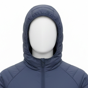 เสื้อพัฟเฟอร์คุณภาพสูง แขนยาว น้ำหนักเบา ปลายแขนและชายเสื้อยืดหยุ่น บุด้วยใยสังเคราะห์ 150 กรัม ซิปด้านหน้า และมีกระเป๋า - Product Image 2