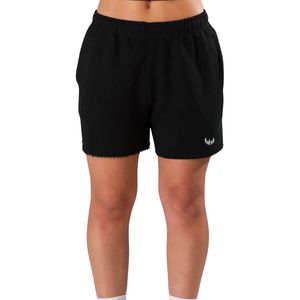 Womens Black Cotton Gymwear <b>Shorts</b> Elastic Waist Casual Workout Fitness Training <b>Lounge</b> Activewear Summer Comfort Wear - Product Image 1