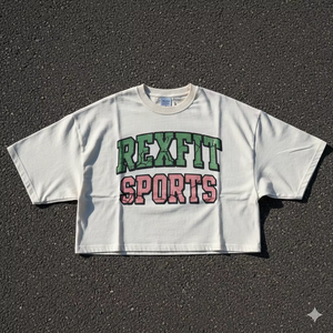 เสื้อยืดผู้ชายแขนสั้นทรงครอป รุ่นใหม่ แฟชั่นคุณภาพสูง ผ้าฝ้าย 100% ระบายอากาศได้ดี สวมใส่สบาย เหมาะสำหรับฤดูร้อน ราคาขายส่ง Rexfit Sports - Product Image 6