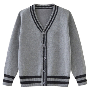 Fraternity Sorority Alpha Black Knitted Cardigan Cotton <b>Fleece</b> Greek Embroidery APA Letter V Neck Collage Men's Women's <b>Sweater</b> - Product Image 4