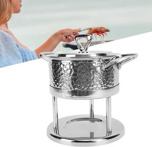 Recipiente para Calentar Comida de Acero Inoxidable Pulido, con Tapa, para Buffet, Hotel, Catering, Restaurante, Duradero, Antiadherente, 26 cm - Product Image 4