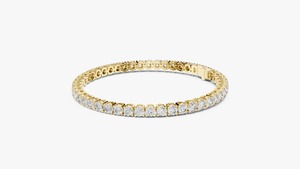 Pulsera de Lujo Chapada en Oro con Diamantes Cultivados en Laboratorio, Hecha a Mano, para Mujer, Diseño Artístico de Joyería Fina Disponible, Venta al Por Mayor - Product Image 3