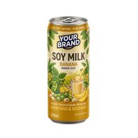 Çilekli Çikolatalı Meyveli Soya Sütü İçeceği 250ml/330ml/500ml Kutu Yetişkinler Çocuklar OEM Hizmeti BRC HACCP ISO HELAL Sertifikalı