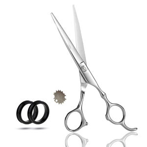 Tijeras de Corte de Pelo de Acero Inoxidable con Cuchillas Afiladas para Mujeres y Hombres, Tijeras de Peluquería - Product Image 1