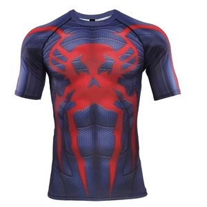 Camiseta de natación de manga corta con estampado de surf personalizado, protección solar, secado rápido, para hombre - Product Image 4