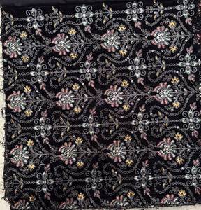 ผ้ากำมะหยี่ปักลายดอกไม้ 9000 สำหรับเสื้อผ้าสตรี เช่น อาบายะ ลาเฮนกา เสื้อแจ็คเก็ตตัวยาว โคติ เสื้อแจ็คเก็ตตัวสั้น - Product Image 1