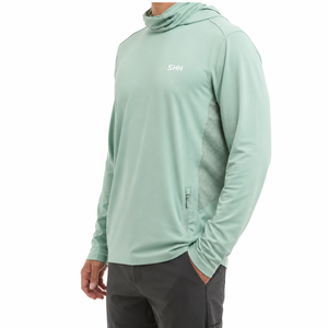 Sudadera con Capucha para Hombre, Protección Solar, Secado Rápido, Transpirable, Camisa de Pesca con Protección UV, Ligera, para Deportes al Aire Libre - Product Image 4