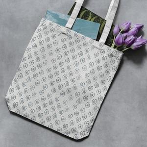 กระเป๋าสะพายข้างพิมพ์ลายดอกไม้สุดหรู  ขายส่ง กระเป๋าช้อปปิ้งสะพายไหล่พร้อมสายสะพายสองเส้น กระเป๋าใส่เสื้อผ้า - Product Image 1