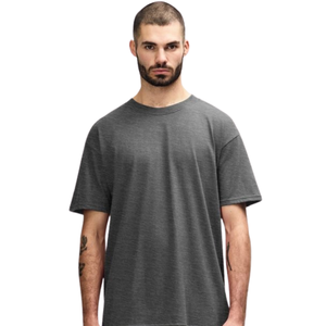 T-shirt Homme Oversize Col Rond Manches Courtes Épaules Tombantes Coupe Décontractée Streetwear Décontracté Vente en Gros Personnalisé Basique Tendance - Product Image 3