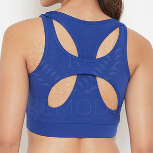 Tops Deportivos Personalizados para Mujer, Bra Deportivo Elástico de Nailon/Spandex con Tirantes Acanalados, Ropa Deportiva para Minoristas - Product Image 3
