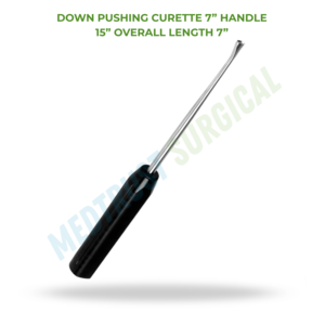 เครื่องมือผ่าตัดกระดูกสันหลังแบบดันลง (Down Pushing Curette) ขนาด 15 นิ้ว สำหรับการผ่าตัดระบบประสาทและขูดกระดูก - Product Image 2