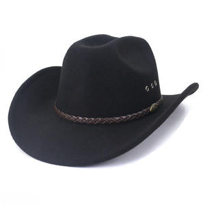 Sombrero Vaquero Occidental de Cuero Genuino de Alta Calidad, Ala Ancha, Hecho a Mano, Sombrero de Moda para Exteriores para Hombres y Mujeres - Product Image 1