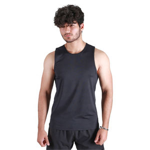 Débardeur Athlétique Décontracté Homme de Haute Qualité, Col Rond Uni en Coton, Séchage Rapide, Respirant, pour la Gym, l'Entraînement, la Course, la Musculation (Taille XL) - Product Image 1