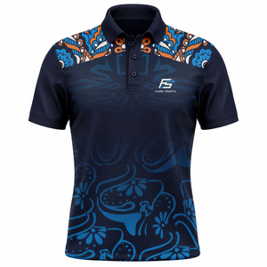 Custom Sublimated Men's Sports <b>Polo</b> Shirt Quick Dry Breathable Athletic Golf T-shirt Short Sleeve Floral Print Team Uniforms - Product Image 1