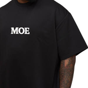 T-shirt Homme Respirant Oversize à Épaules Tombantes avec Logo Brodé Central, Coupe Streetwear Premium, Production OEM en Gros - Product Image 3