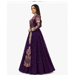 Vestido Lehenga Choli al por mayor para mujer, largo hasta el suelo, de seda, para boda, estilo afgano, elegante, holgado, ropa étnica, vestido afgano Kuchi - Product Image 3