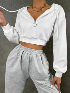 Sudadera de Mujer de Alta Calidad con Lentejuelas en Toda la Superficie, Cuello Redondo, Hombros Caídos, Colección Otoño, Felpa Suave, Bordado Brillante - Product Image 4