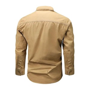 Camiseta de Franela a Cuadros Vintage para Hombre, Personalizada por el Fabricante, 250GSM, con Botones, Manga Larga, Corte Regular y Recto - Product Image 1