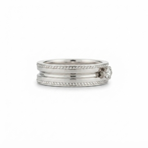 Elegant Platinum Diamond Band <b>Ring</b> for Women Delicate Prong Setting IGI Certified Luxury Party Jewelry and Anniversary Gift - Product Image 3