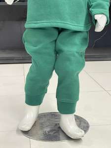 ชุดเซ็ตแทรคสูทผ้าฝ้ายเฟรนช์เทอร์รี่แบบย้อมสีเอซิดสำหรับเด็กผู้ชายและเด็กผู้หญิง เสื้อฮู้ดดี้และกางเกงจ็อกเกอร์ - Product Image 6