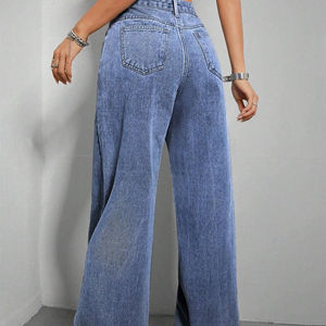 กางเกงยีนส์ทรงแบ็กกี้สไตล์เทรนด์ปี 2026 ผ้าและวัสดุคุณภาพพรีเมียม กางเกงยีนส์คุณภาพสูงสำหรับทุกเพศ - Product Image 4